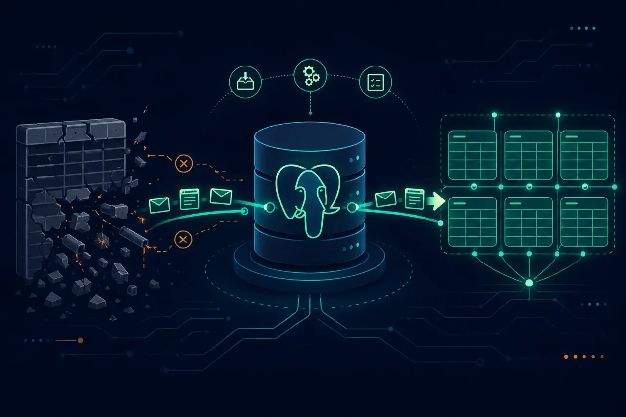 Postgres-backed job queue being rebuilt during a pg-boss major version upgrade